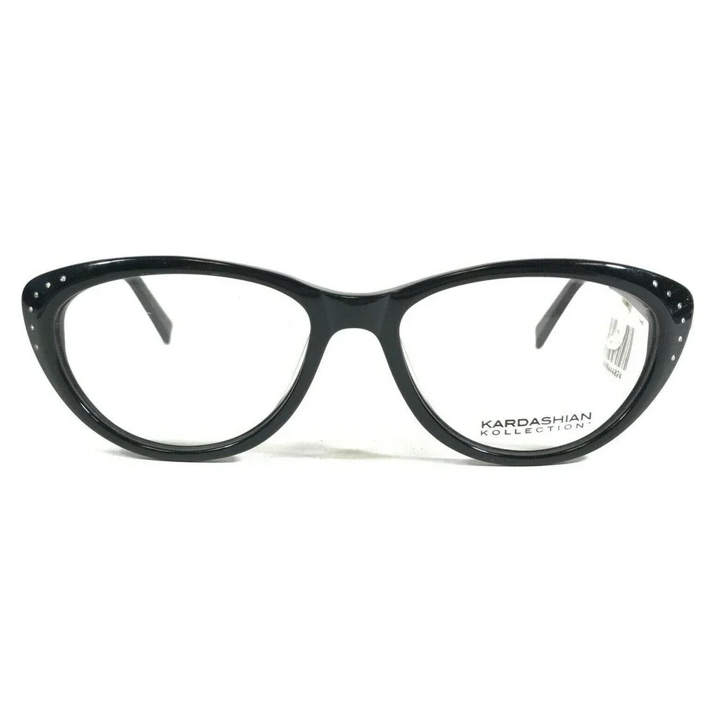 Kardashian Kollection KK-05 COL.104 Eyeglasses Frames Black Round 54-17-135